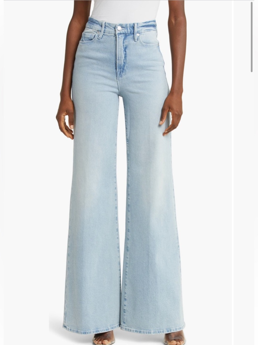 Good American palazzo jeans